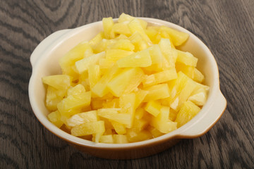 Canned pineapple