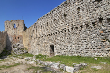 Walls of the Montsegur Castle