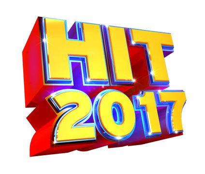 Hit 2017 3d logo - 3d illustration
