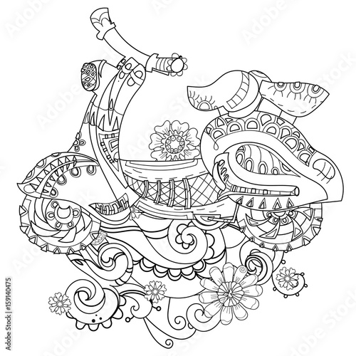 Motor Scooter Doodle Stock Image And Royalty Free Vector Files On Motor Scooter Doodle Stock Image And Royalty Free Vector Files On