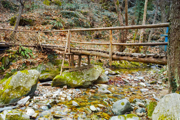 Amazing view of Crazy Mary River, Belasitsa Mountain, Bulgaria
