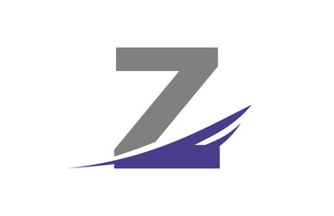 Z Swoosh Letter Logo