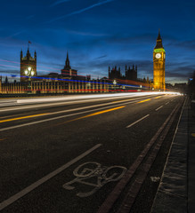 Fototapeta na wymiar Big Ben and Houses of Parliament at Night, London