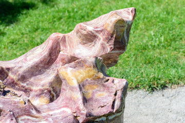 Abstract small garden sculpture