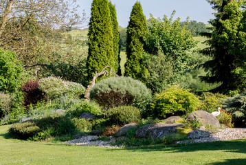 colorful spring garden