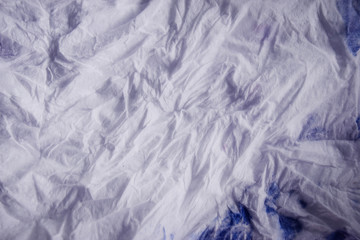 Obraz premium Wrinkled sheet paper white and empty space for text background.