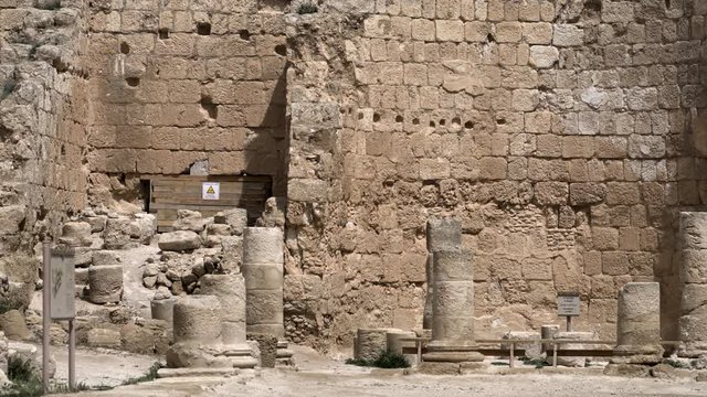 Mountain Palace-Fortress in Herodium (Herodion). Israel