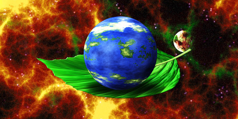 Obraz na płótnie Canvas Green Planet - Ecology