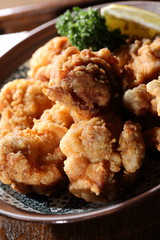 北海道ザンギ（鶏のから揚げ）deep-fried chicken japanese style