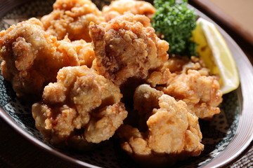 北海道ザンギ（鶏のから揚げ）deep-fried chicken japanese style