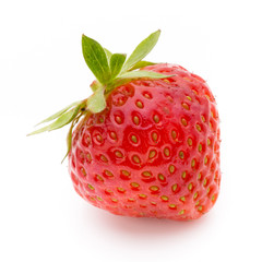 Strawberry isolated on white background. Fresh berry.