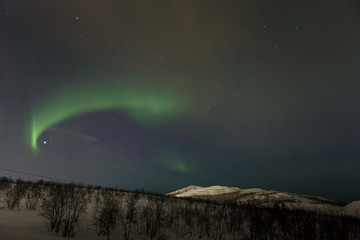 Polarlicht über Kiruna (Schweden)