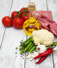 Fresh summer vegetables