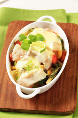 Fish and vegetable casserole