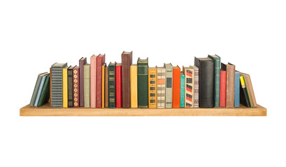 Books on the shelf