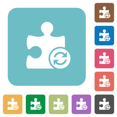 Refresh plugin rounded square flat icons