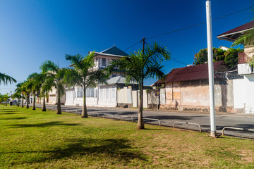 Obraz premium Place des Palmistes square in Cayenne, capital of French Guiana.