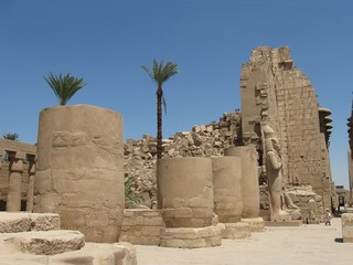 The remains of Karnak temple. Egypt