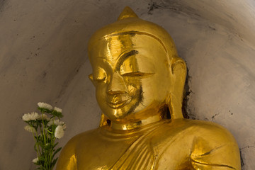Buddha figure, Ananda Temple, Bagan, Myanmar