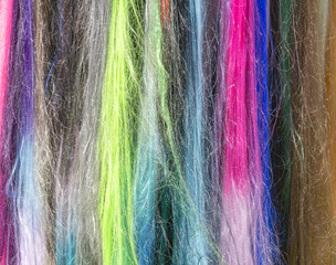colorful hair extensions