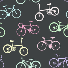 Obraz premium Bike collection on seamless background.