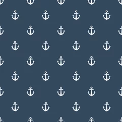 Summer seamless pattern with Anchors. Nautical seamless pattern for background, invitetion, backdrop, print, textile, wrapping, wallpapers, web background, cover, banner, flyer.