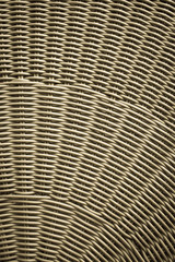 close up patten of wicker chair