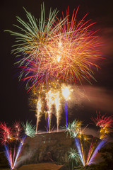14 juillet, feu d'artifice et fête nationale