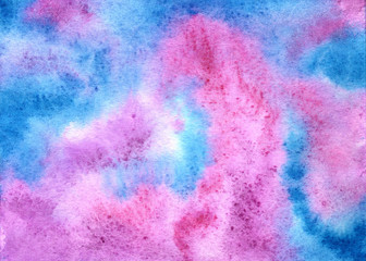 Purple-blue grunge in watercolor