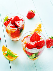 Strawberry orange compote