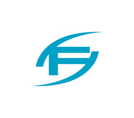 Letter F logo. Creative concept icon
