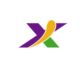 Letter x logo icon design template elements

