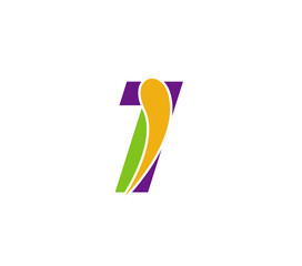Number 1 logo. Vector logotype design
