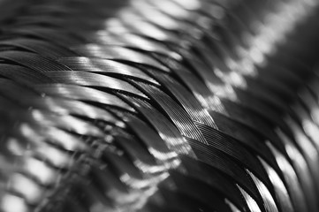 Metal wire braiding. Steel texture. Background. Template. Close up.