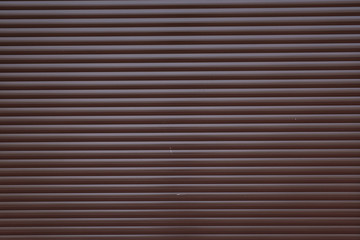 Garage door container stripped texture metal background with horizontal lines.
