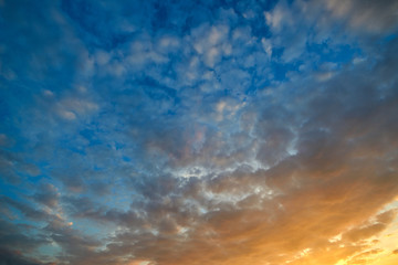 Clouds against blue sky