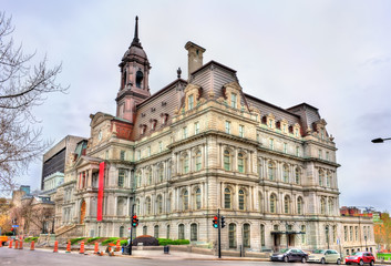 View of Montreal City Hall in Canada
