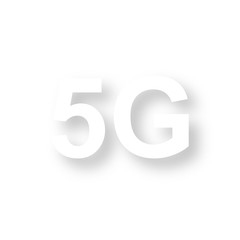Icon mit Schatten - 5G