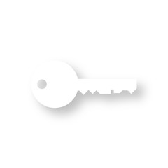 Icon mit Schatten - Schlüssel