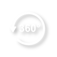 Icon mit Schatten - 360 Grad
