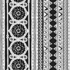 Ethnic Vertical pattern with lines and zigzags