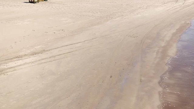 Sandy coast of the Baltic Sea. Palanga. Lithuania