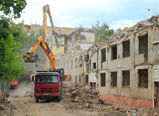 Demolished house