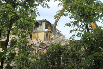 Demolished house
