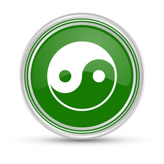 Grüner Button - Yin und Yang