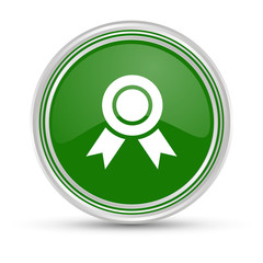 Grüner Button - Rosette - Abzeichen