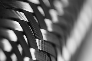 Metal wire braiding. Steel texture. Background. Template. Close up.