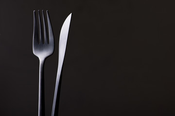 fork and knife isolated