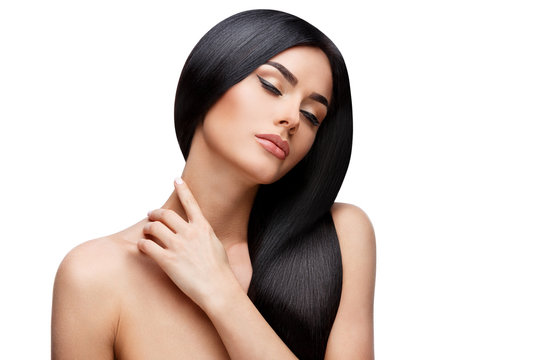 Beautiful Young Woman with Clean healthy hair