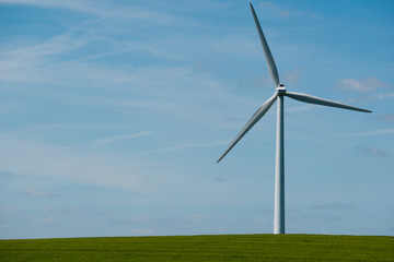 Wind power with field